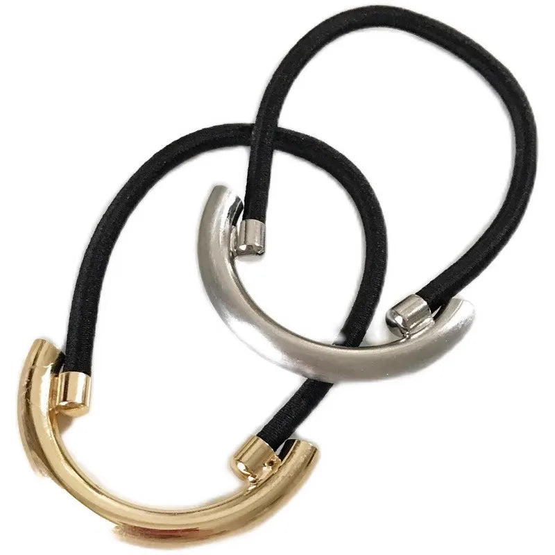 Women'S Simple Style Geometric Metal Plating Hair Tie