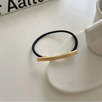 Women'S Simple Style Geometric Metal Plating Hair Tie