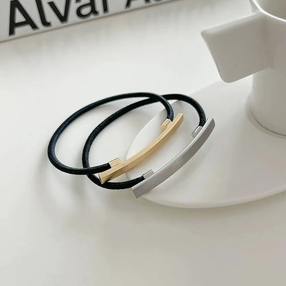 Women'S Simple Style Geometric Metal Plating Hair Tie