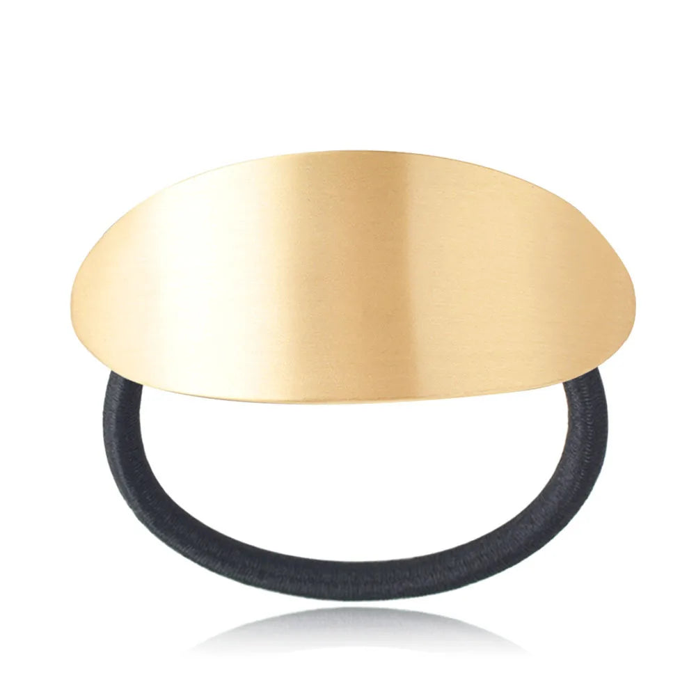 Women'S Simple Style Geometric Metal Plating Hair Tie