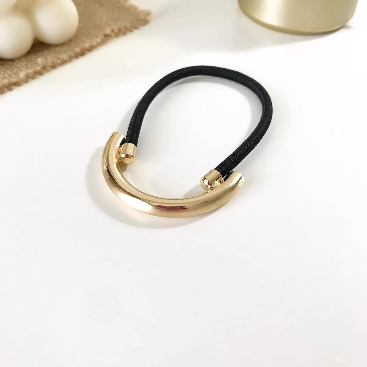 Women'S Simple Style Geometric Metal Plating Hair Tie