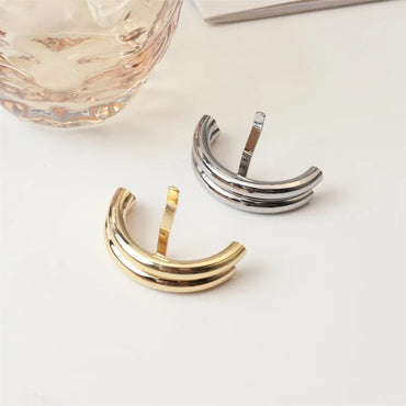 Women'S Simple Style Geometric Solid Color Alloy Hair Buckle