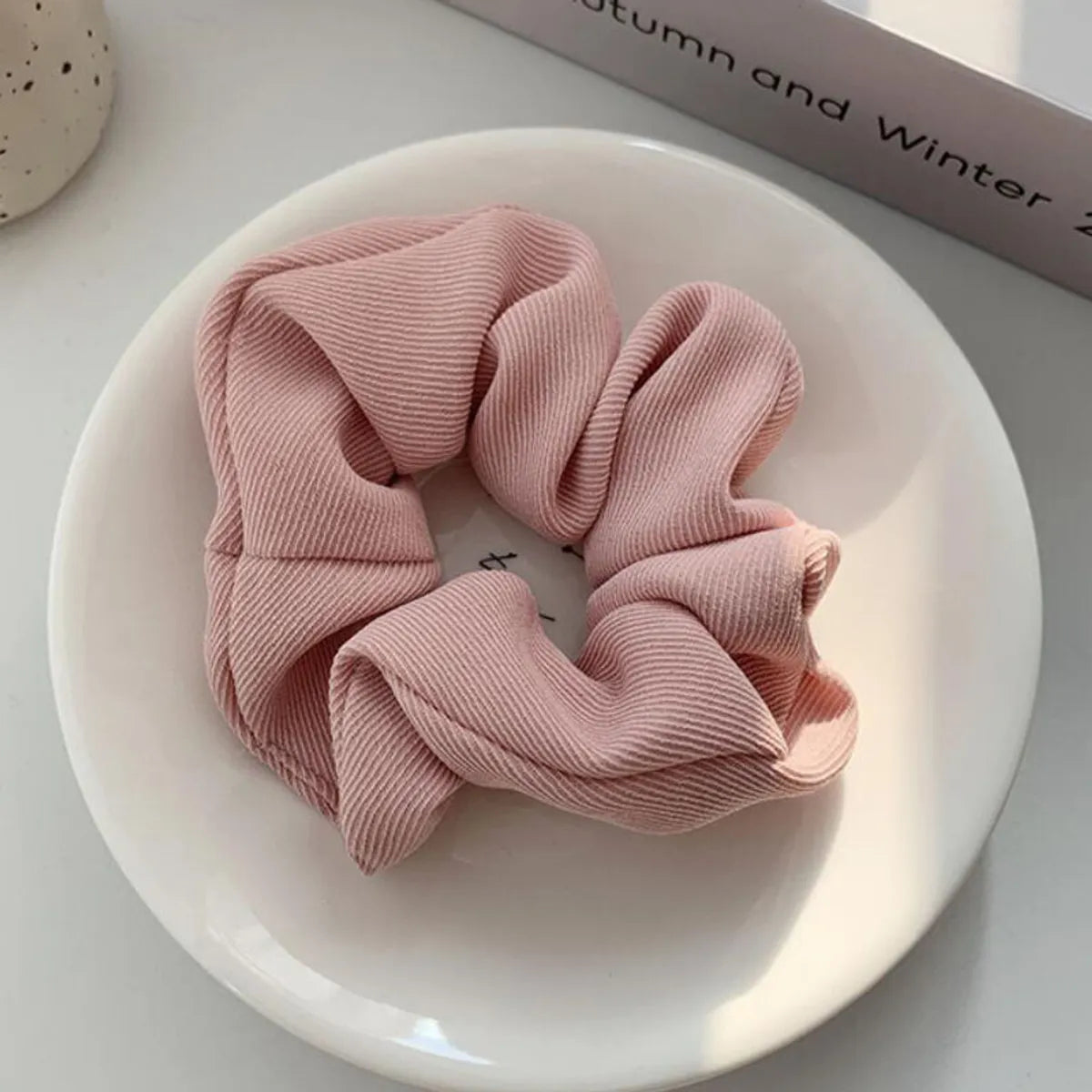 Women'S Simple Style Korean Style Flower Cloth Hair Tie