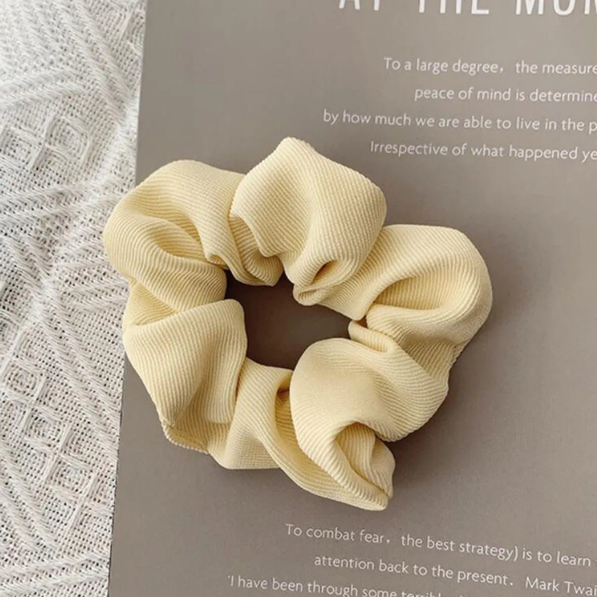 Women'S Simple Style Korean Style Flower Cloth Hair Tie