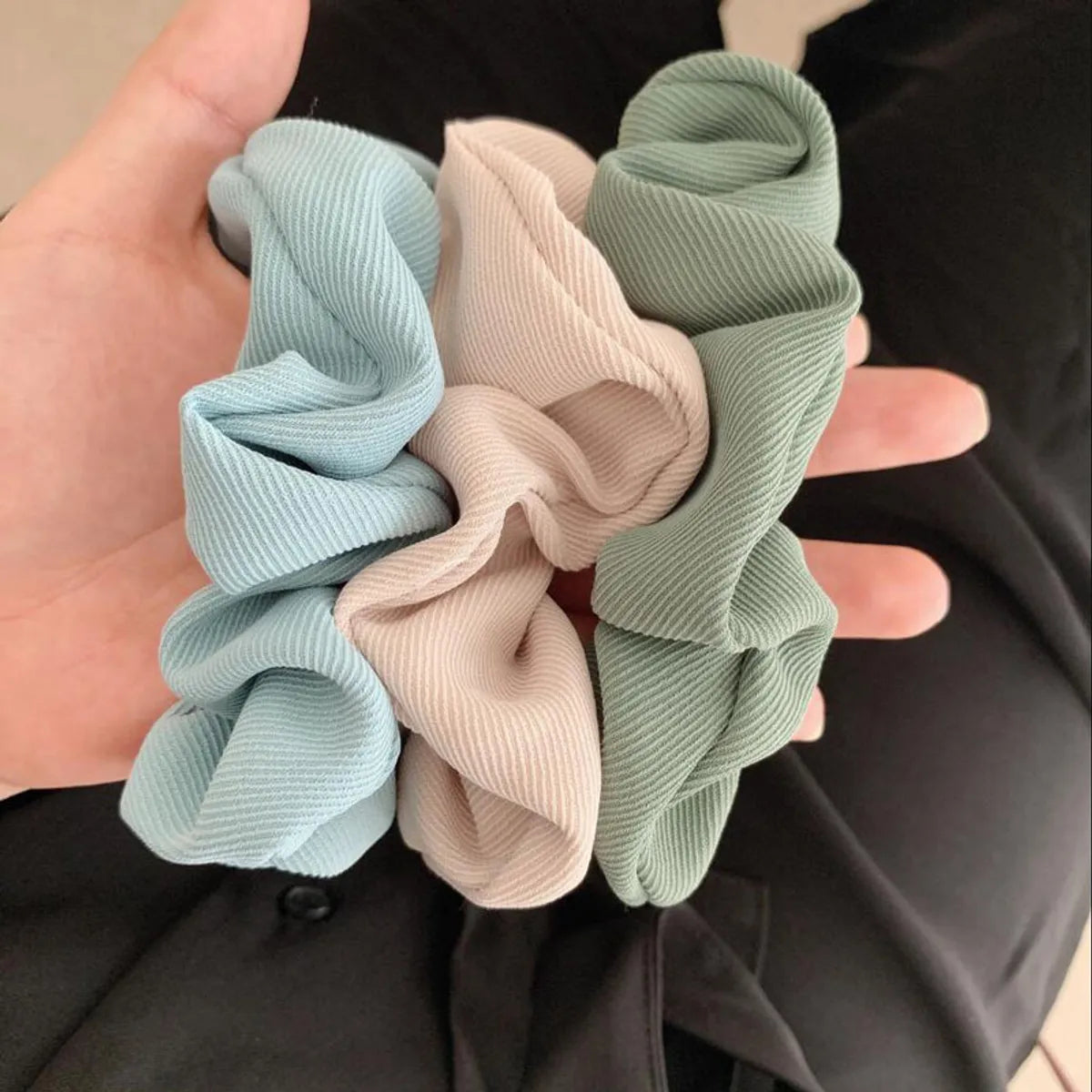 Women'S Simple Style Korean Style Flower Cloth Hair Tie