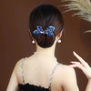 Women'S Simple Style Peacock Feather Flower Alloy Plating Inlay Rhinestones Hair Band