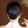 Women'S Simple Style Peacock Feather Flower Alloy Plating Inlay Rhinestones Hair Band