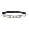 Women'S Simple Style Plaid Waves Glass Diamond Hair Band