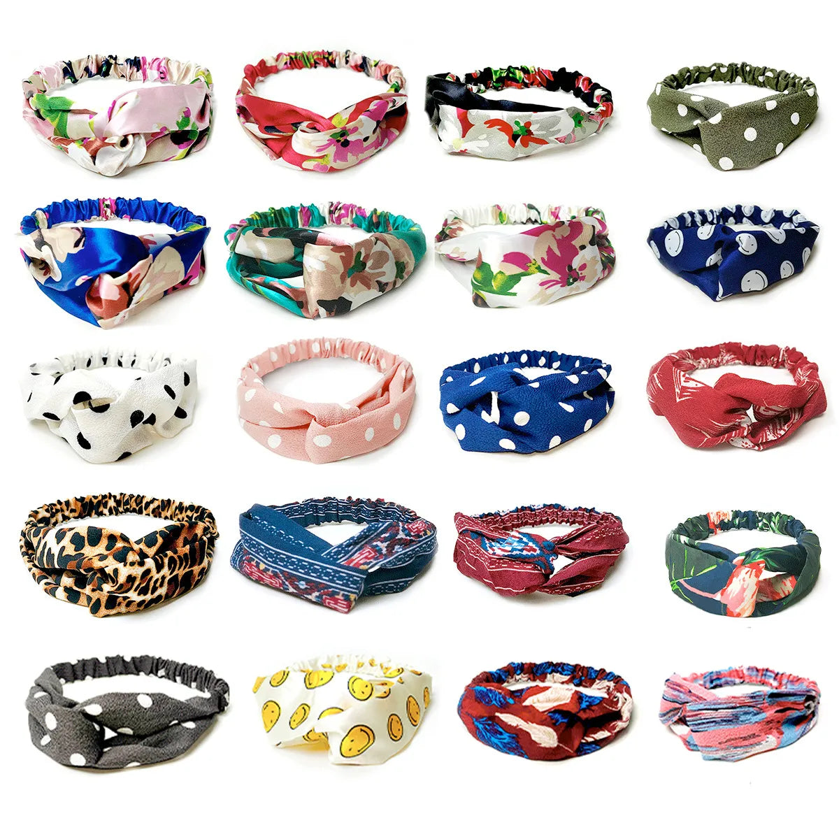 Women'S Simple Style Printing Cloth Printing Hair Band