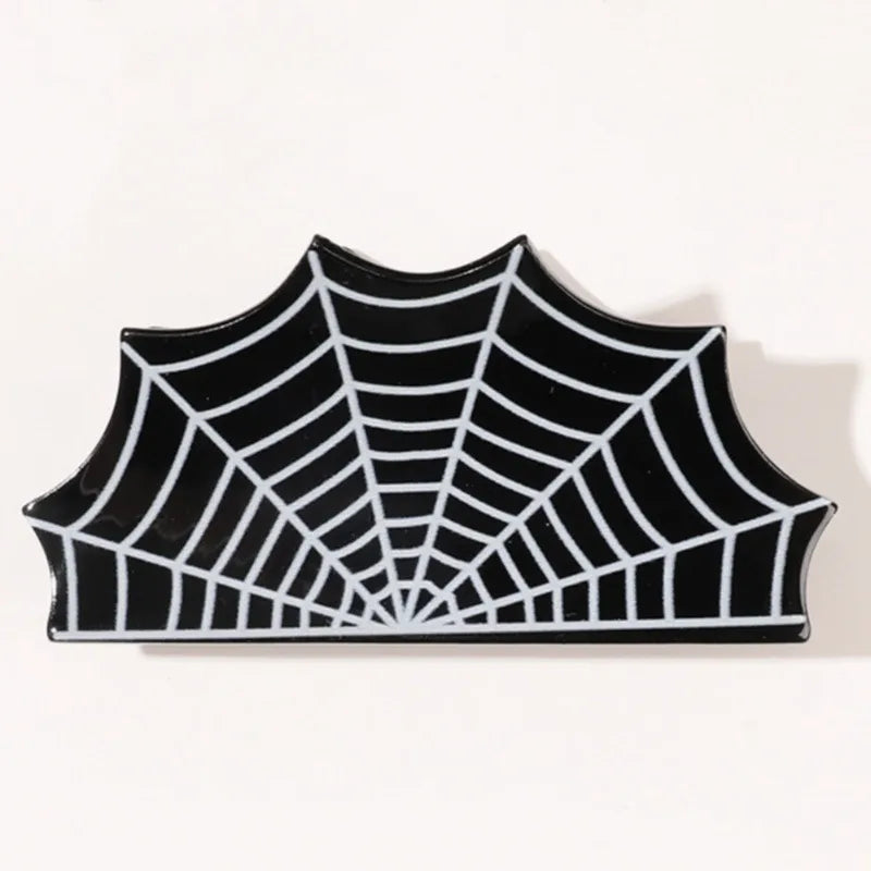 Women'S Simple Style Pumpkin Spider Web Bat Arylic Hair Claws