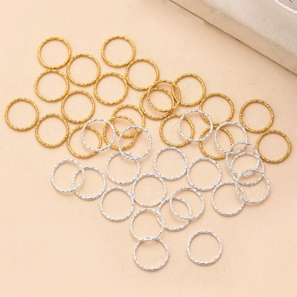 Women'S Simple Style Round Alloy Plating Hair Buckle