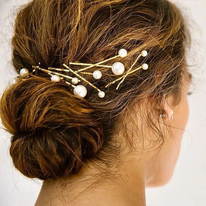 Women'S Simple Style Round Plastic Metal Hair Clip