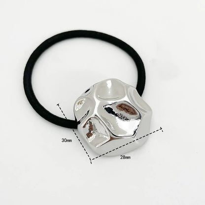 Women'S Simple Style Solid Color Alloy Hair Tie