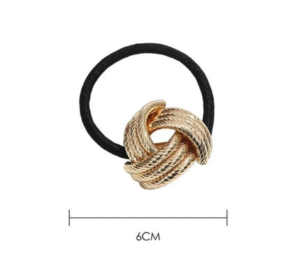 Women'S Simple Style Solid Color Alloy Hair Tie