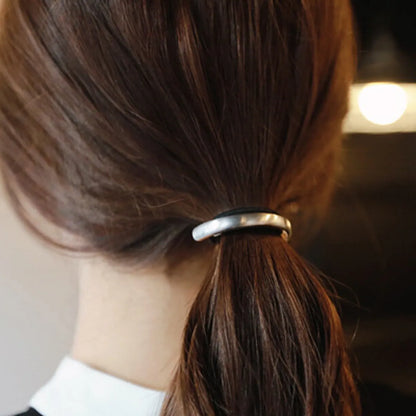 Women'S Simple Style Solid Color Alloy Hair Tie