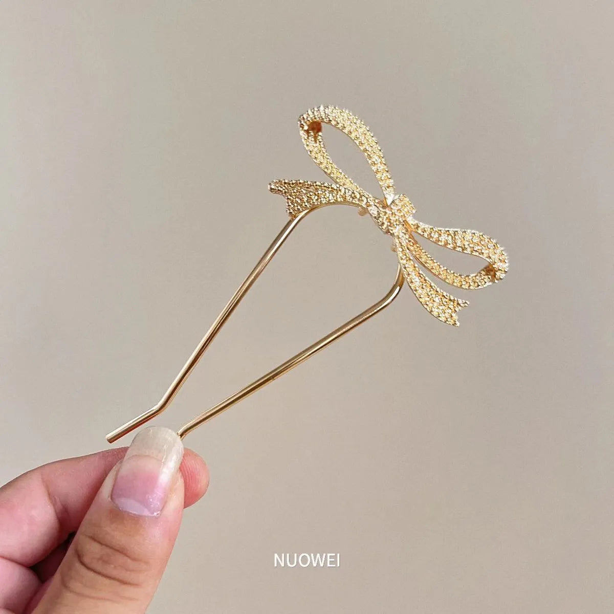 Women'S Simple Style Solid Color Alloy Inlay Pearl Hairpin