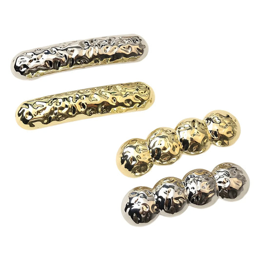 Women'S Simple Style Solid Color Alloy Plating Hair Clip