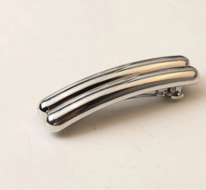 Women'S Simple Style Solid Color Alloy Plating Hair Clip