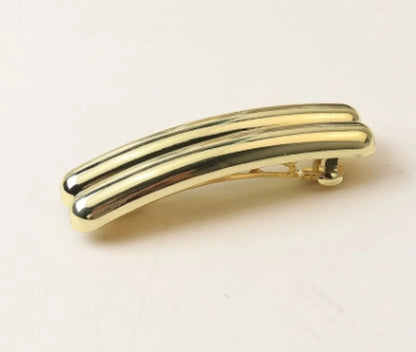 Women'S Simple Style Solid Color Alloy Plating Hair Clip