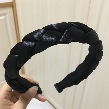 Women'S Simple Style Solid Color Cloth Hair Band