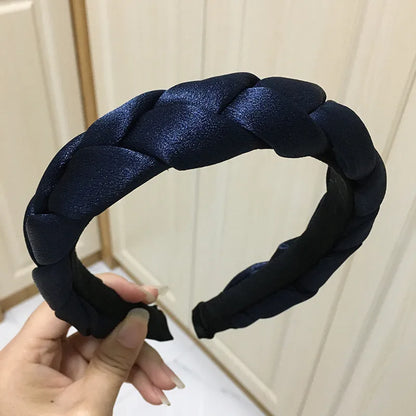 Women'S Simple Style Solid Color Cloth Hair Band