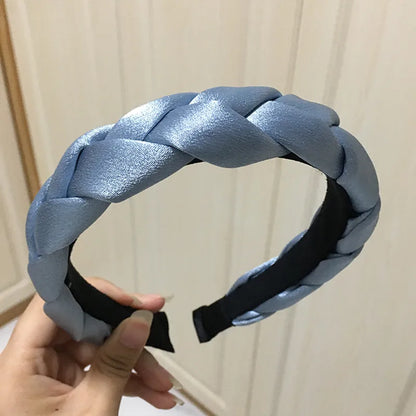 Women'S Simple Style Solid Color Cloth Hair Band