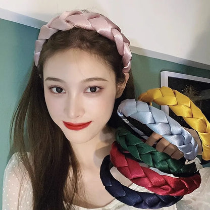 Women'S Simple Style Solid Color Cloth Hair Band