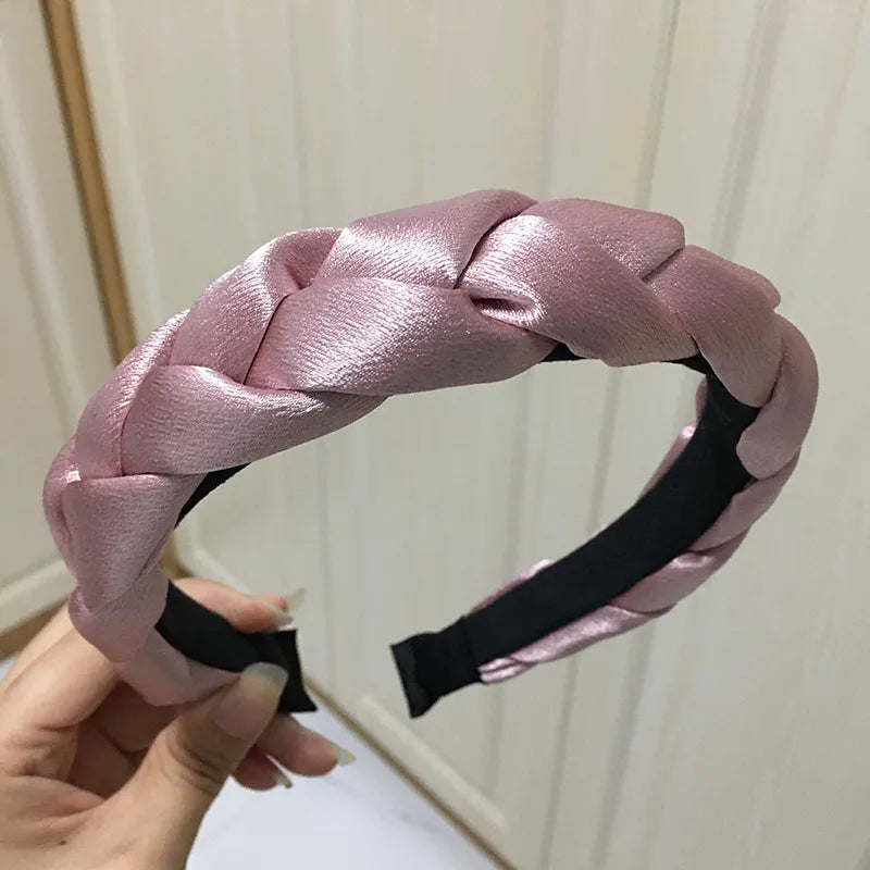 Women'S Simple Style Solid Color Cloth Hair Band