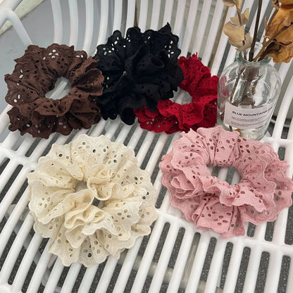 Women'S Simple Style Solid Color Cloth Hair Tie