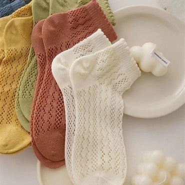 Women'S Simple Style Solid Color Cotton Ankle Socks A Pair