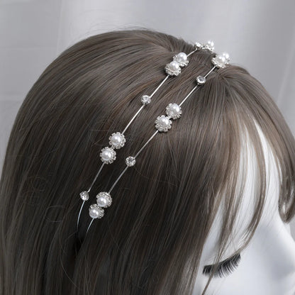 Women'S Simple Style Solid Color Metal Hair Band