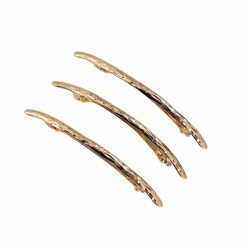 Women'S Simple Style Solid Color Metal Plating Hair Clip