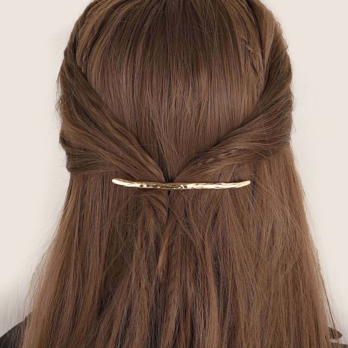 Women'S Simple Style Solid Color Metal Plating Hair Clip