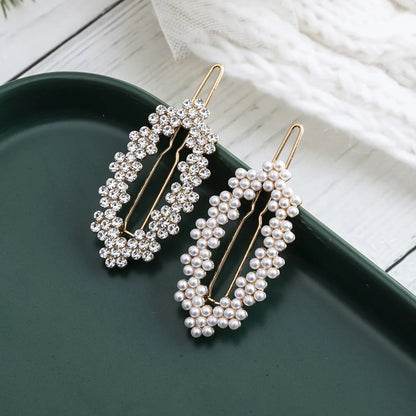 Women'S Simple Style Solid Color Metal Plating Hair Clip