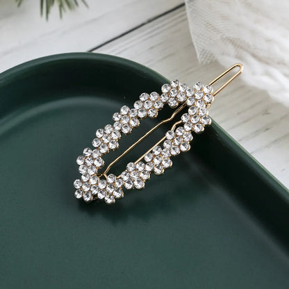 Women'S Simple Style Solid Color Metal Plating Hair Clip