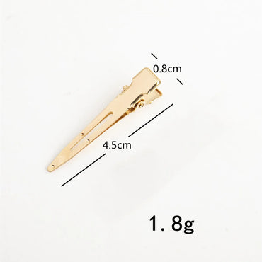 Women'S Simple Style Solid Color Metal Plating Hair Clip