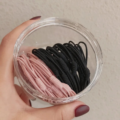 Women'S Simple Style Solid Color Nylon Hair Tie