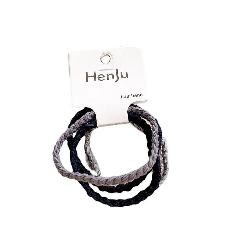 Women'S Simple Style Solid Color Nylon Hair Tie