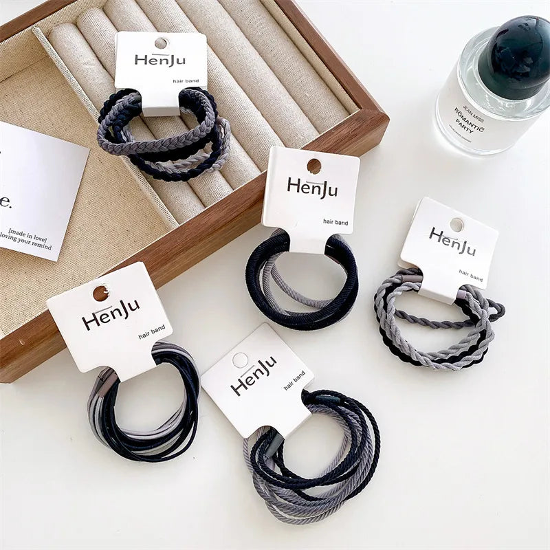 Women'S Simple Style Solid Color Nylon Hair Tie