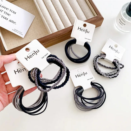 Women'S Simple Style Solid Color Nylon Hair Tie