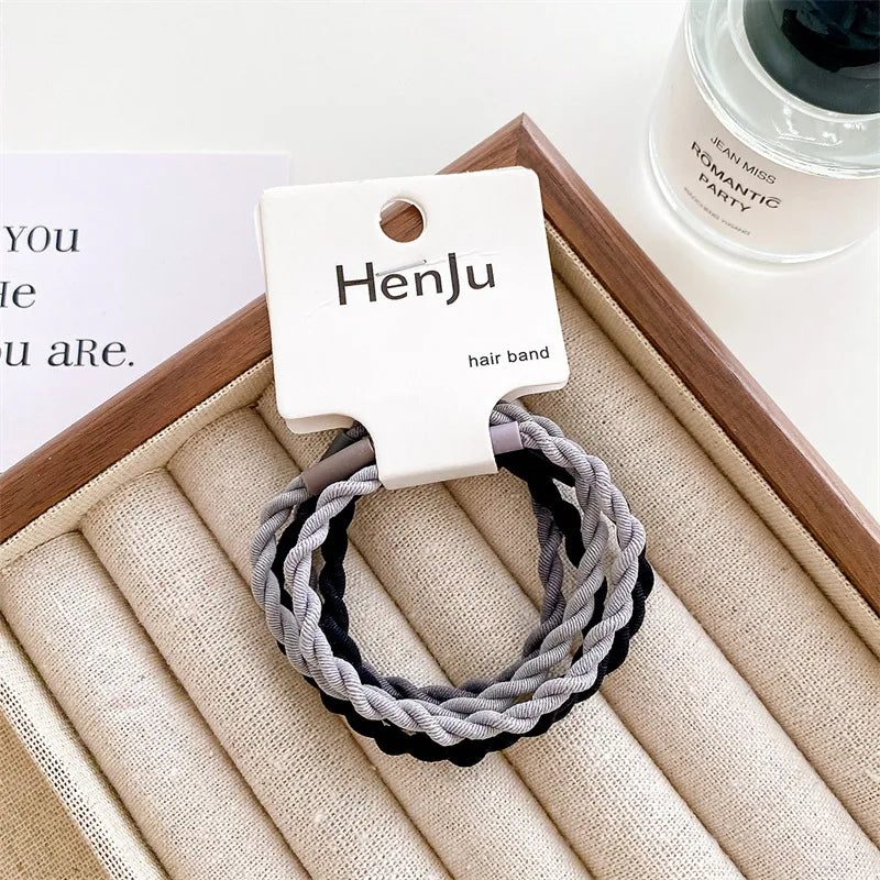 Women'S Simple Style Solid Color Nylon Hair Tie