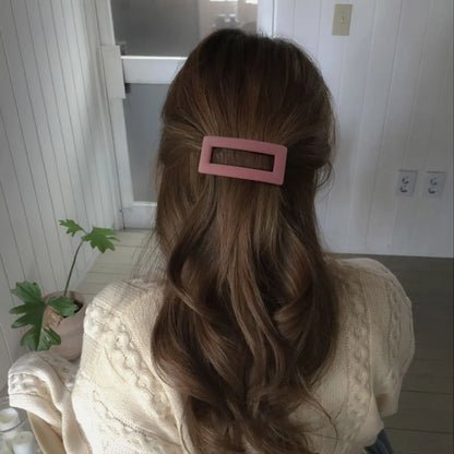 Women'S Simple Style Solid Color PC Hair Clip