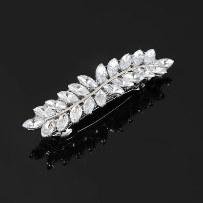 Women'S Simple Style Solid Color Zinc Alloy Inlay Hair Clip