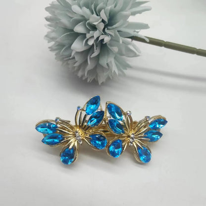 Women'S Simple Style Solid Color Zinc Alloy Inlay Hair Clip