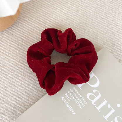 Women'S Simple Style Streetwear Plaid Cloth Hair Tie