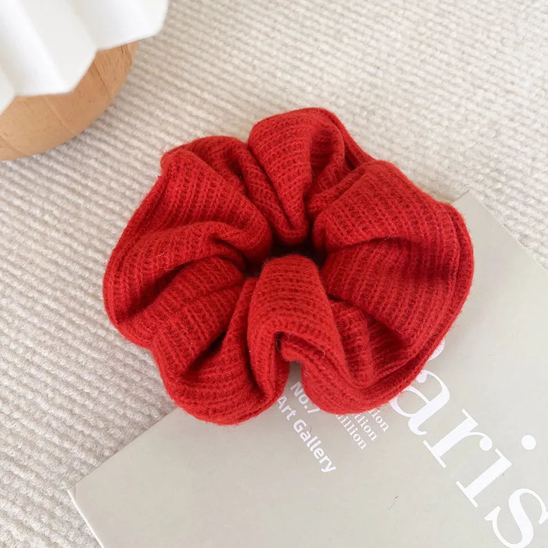 Women'S Simple Style Streetwear Plaid Cloth Hair Tie