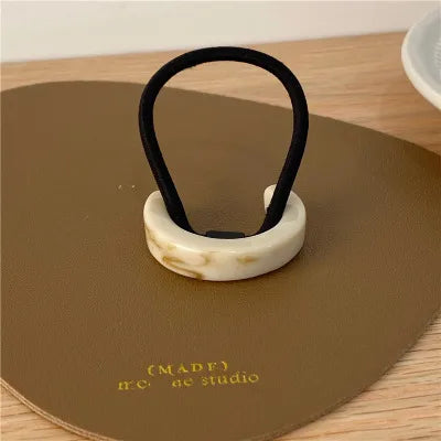 Women'S Simple Style U Shape Nylon Resin Acetic Acid Sheets Hair Tie