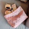 Women'S Small All Seasons Canvas Flower Elegant Square Zipper Cosmetic Bag