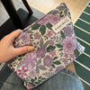 Women'S Small All Seasons Canvas Flower Elegant Square Zipper Cosmetic Bag