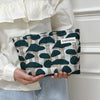 Women'S Small All Seasons Canvas Flower Elegant Square Zipper Cosmetic Bag